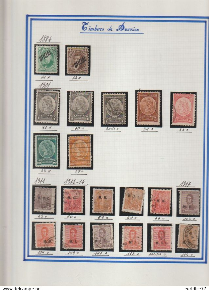 Coleccion de sellos Argentina 1858-1989 - Muy allto valor en catalogo