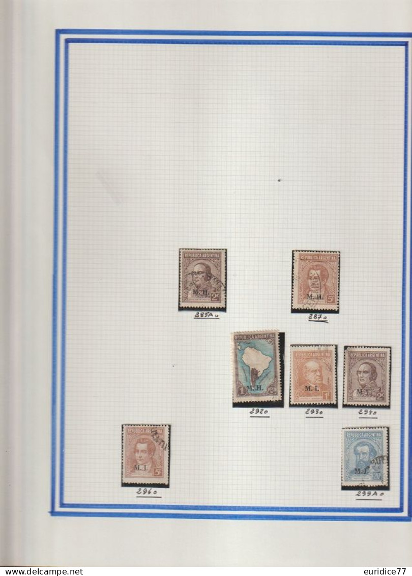 Coleccion de sellos Argentina 1858-1989 - Muy allto valor en catalogo