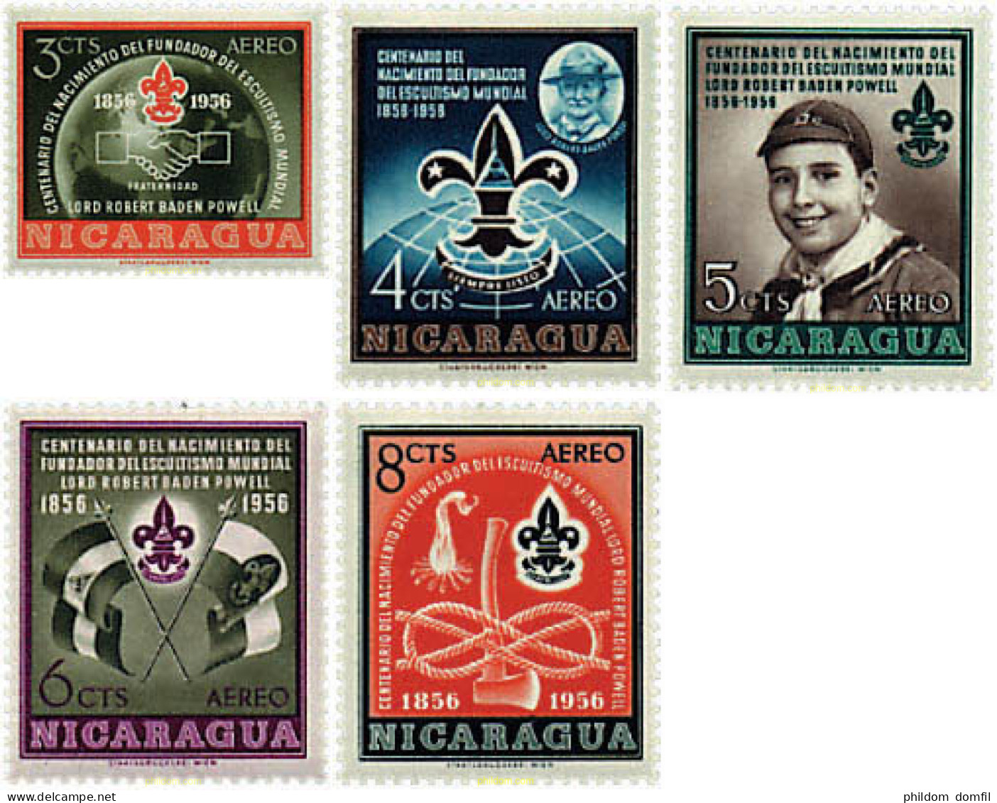 730846 MNH NICARAGUA 1957 CENTENARIO DEL NACIMIENTO DE LORD BADEN-POWELL - Nicaragua