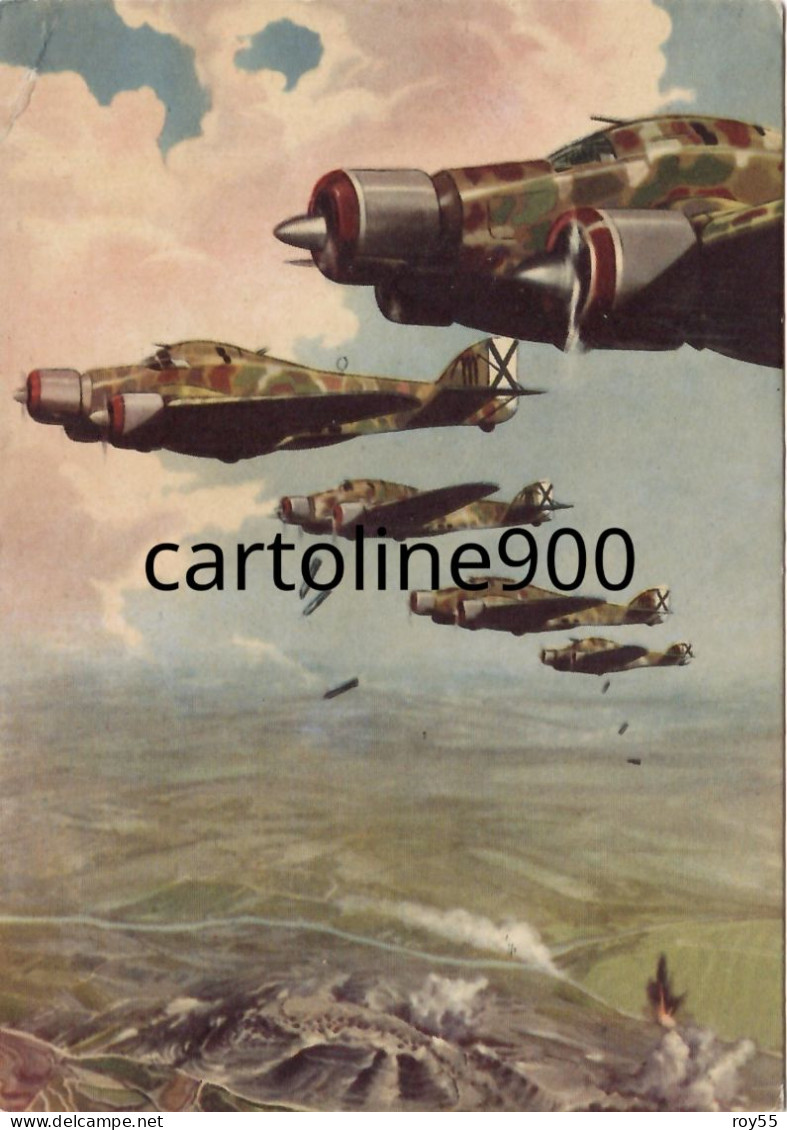 Aereo Areonautica Militare Italiana  Aviazione Legionaria In Spagna Aerei Da Bombardamento In Cielo (v.retro) - 1919-1938: Fra Le Due Guerre