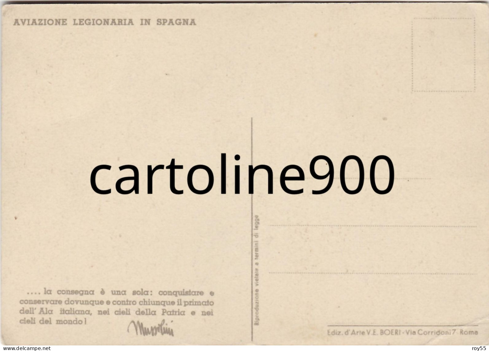 Aereo Areonautica Militare Italiana  Aviazione Legionaria In Spagna Aerei Da Bombardamento In Cielo (v.retro) - 1919-1938