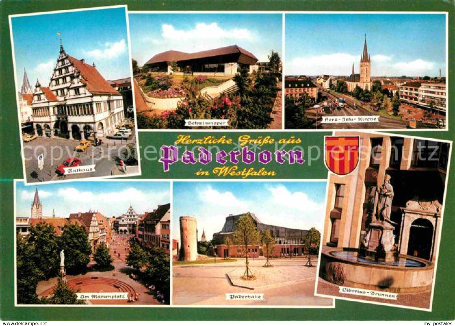 72777342 Paderborn Marienplatz Paderhalle Rathaus Kirche Paderborn - Paderborn