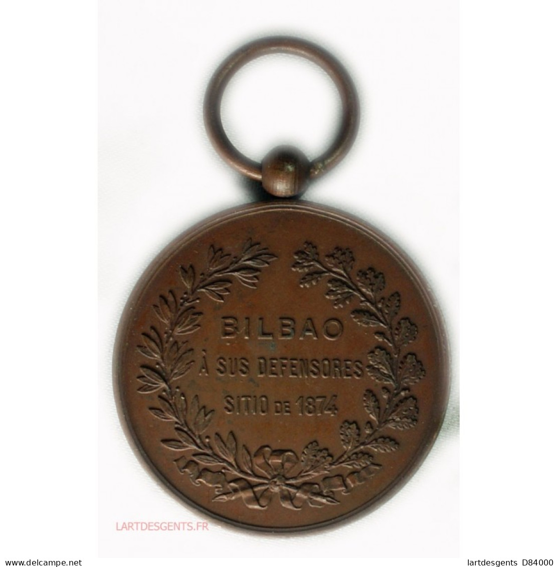 Médaille  Honor Patria Y Libertad BILBAO A Sus Defensores 1874 - Royaux / De Noblesse