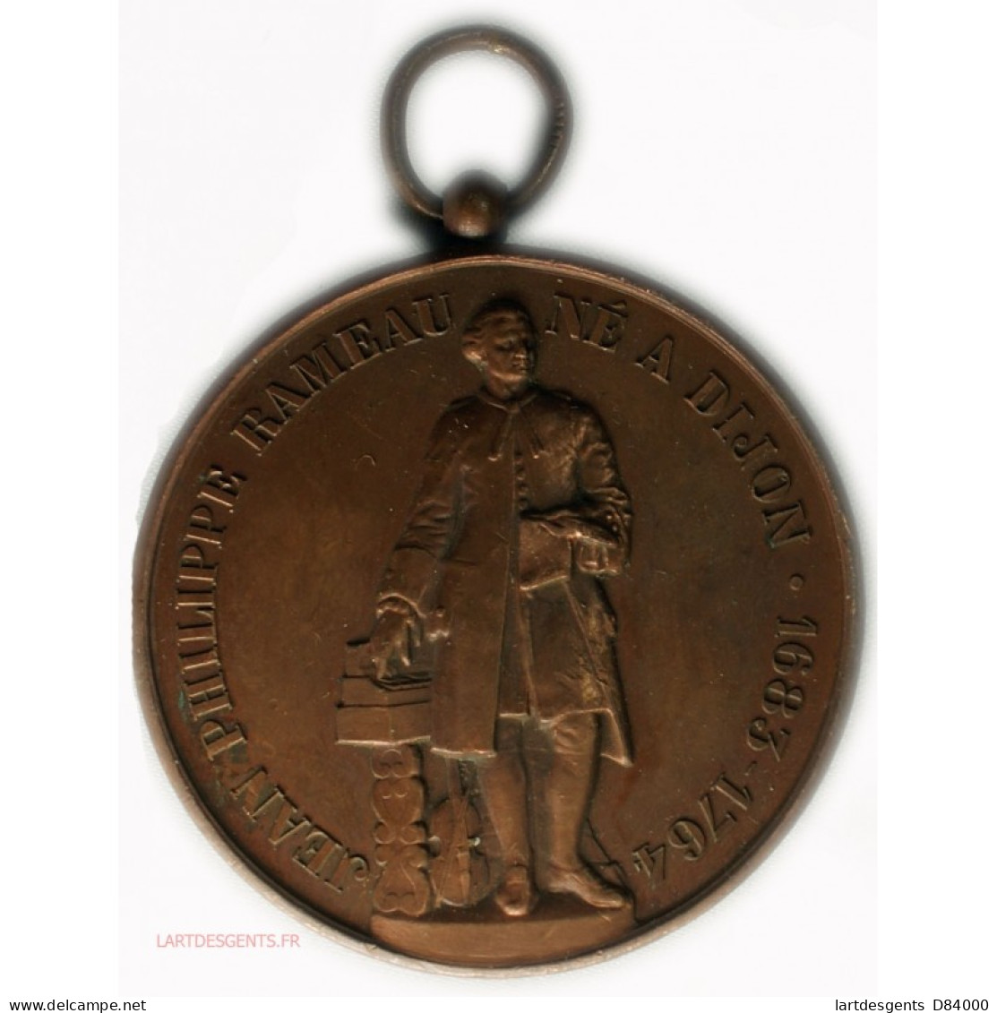 Médaille Jean Philippe RAMEAU - Fêtes Nationales 13 Aout 1870 - Adel