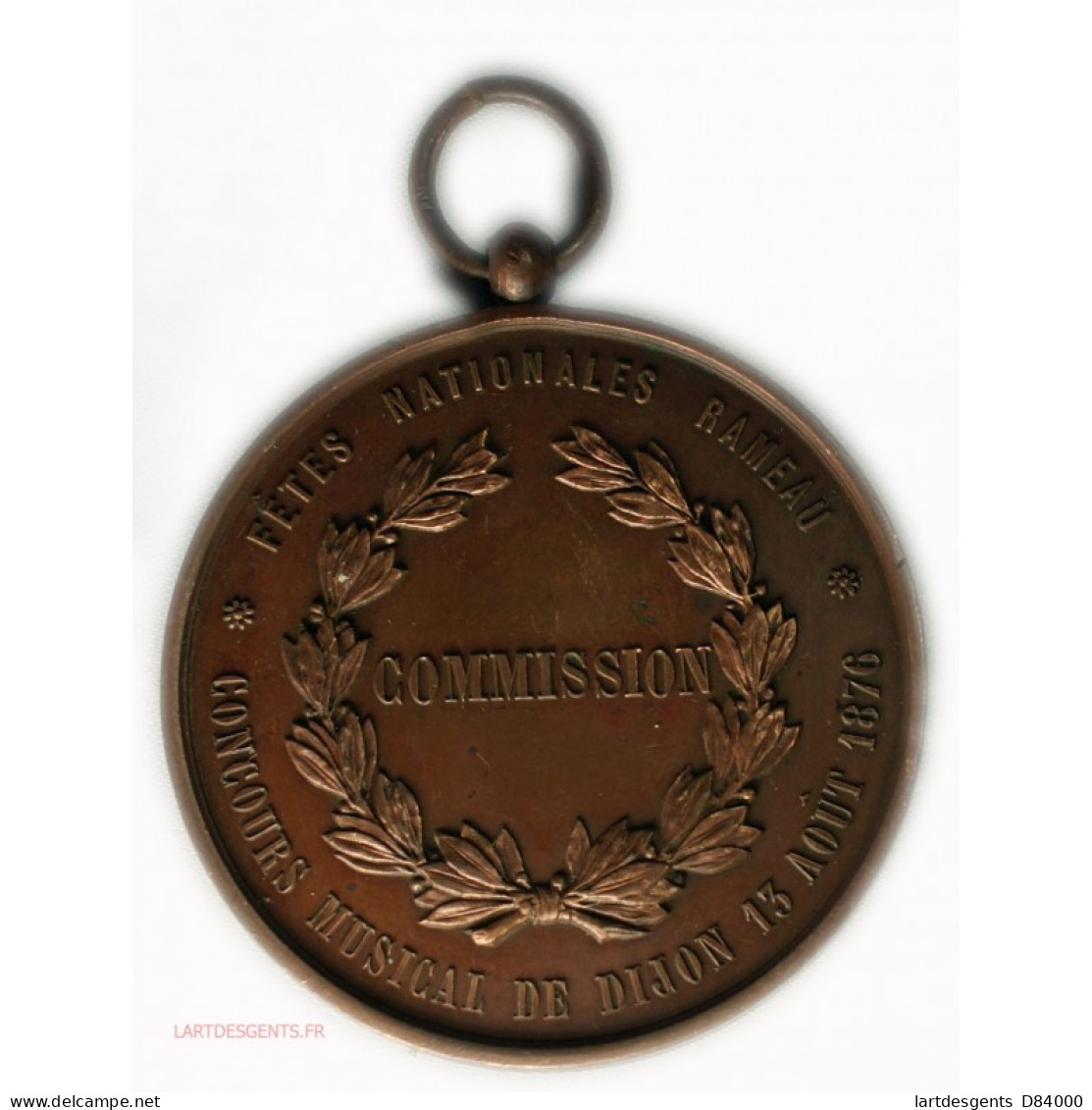 Médaille Jean Philippe RAMEAU - Fêtes Nationales 13 Aout 1870 - Royaux / De Noblesse