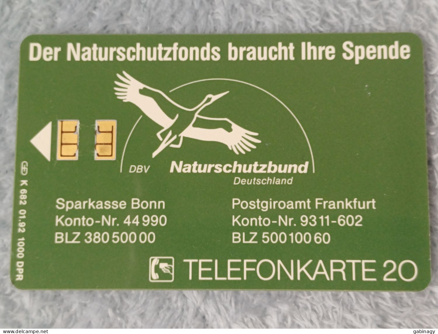 GERMANY-1231 - K 0682 - Naturschutzbund – Vogel Des Jahres 1991 (Rebhuhn) - BIRD - 1.000ex. - K-Series : Customers Sets