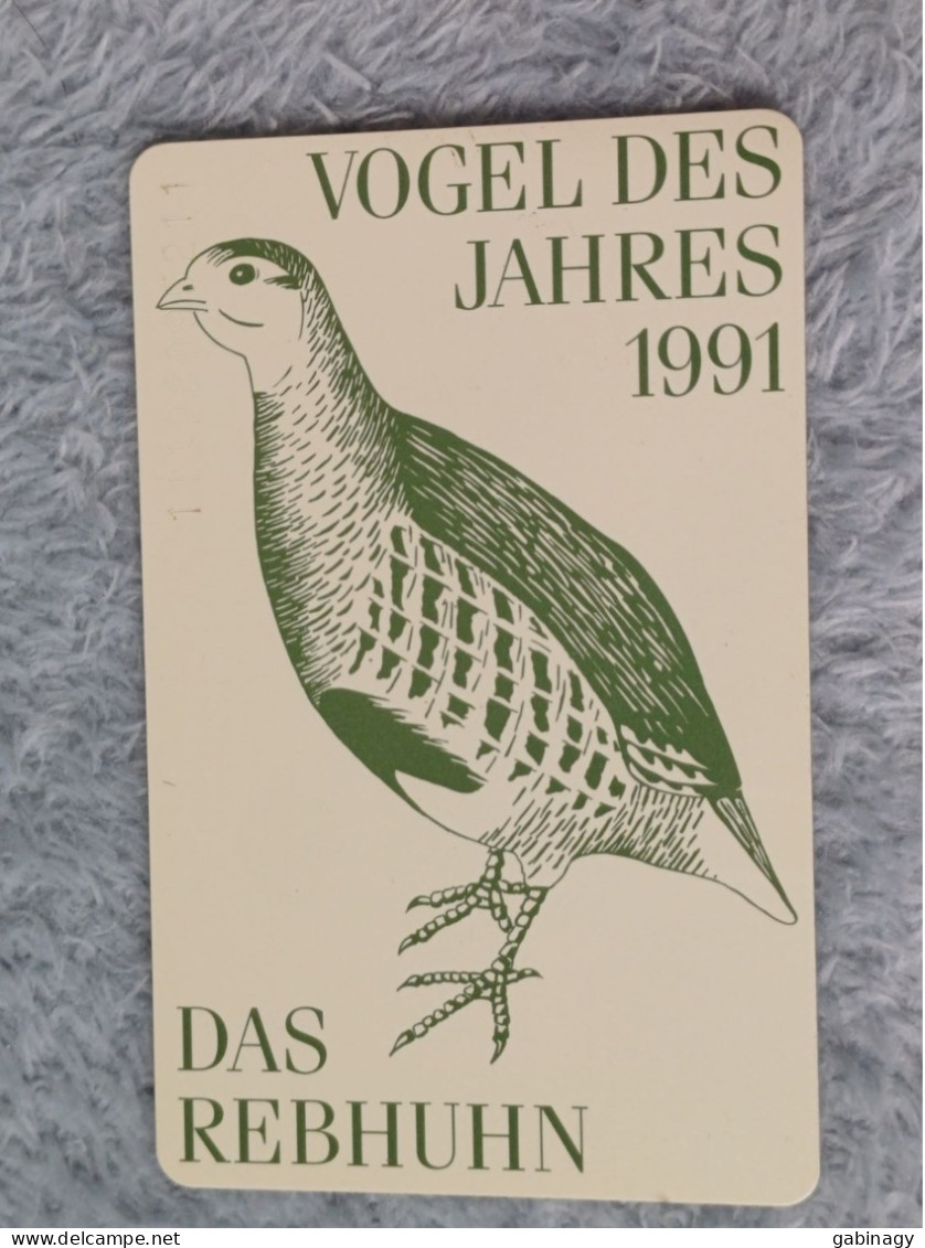 GERMANY-1231 - K 0682 - Naturschutzbund – Vogel Des Jahres 1991 (Rebhuhn) - BIRD - 1.000ex. - K-Series: Kundenserie