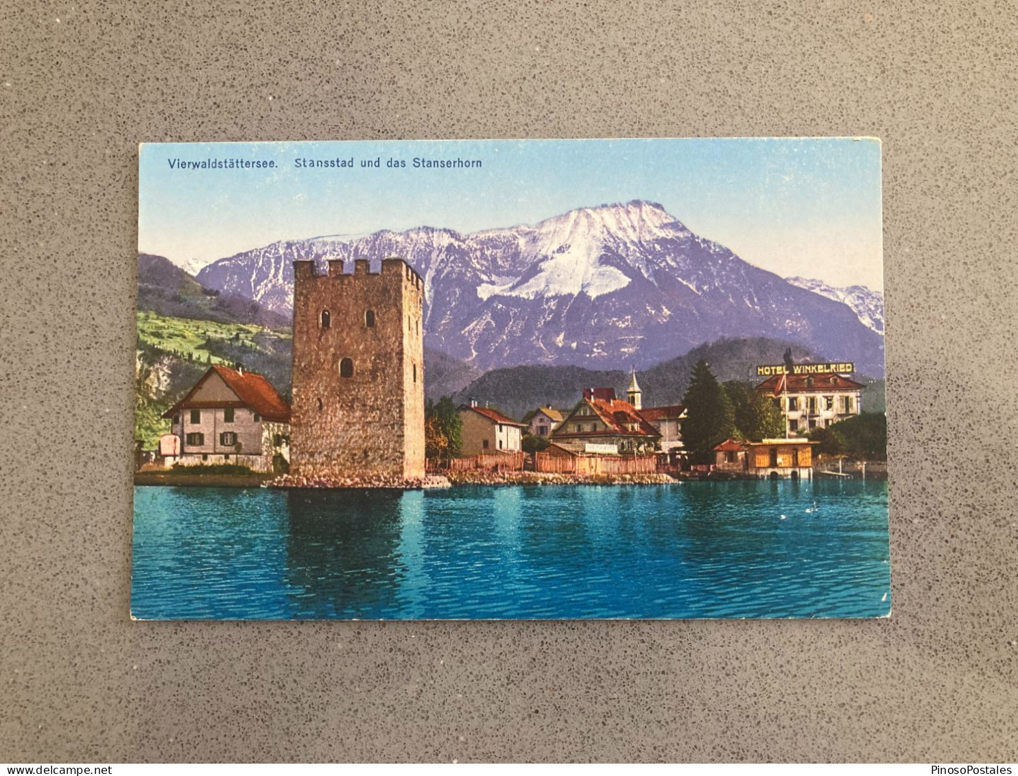 Vierwaldstattersee Stansstad Und Das Stanserhorn Carte Postale Postcard - Stans