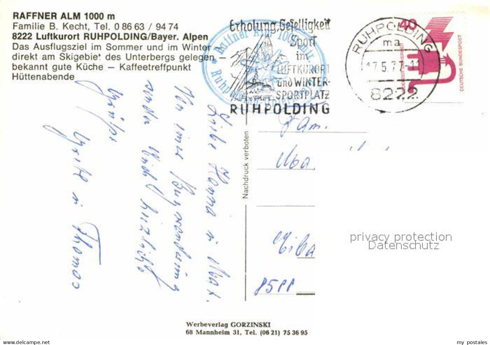 72776550 Ruhpolding Raffner Alm Alphornblaeser Ruhpolding - Ruhpolding