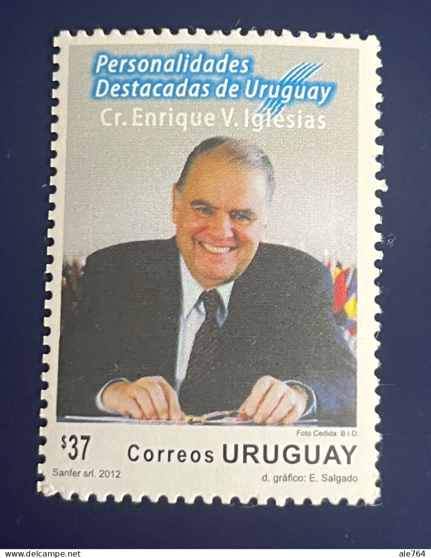 Uruguay 2012, Enrique Iglesias, Vicepresidente Of BID, Sc 2375, MNH. - Uruguay