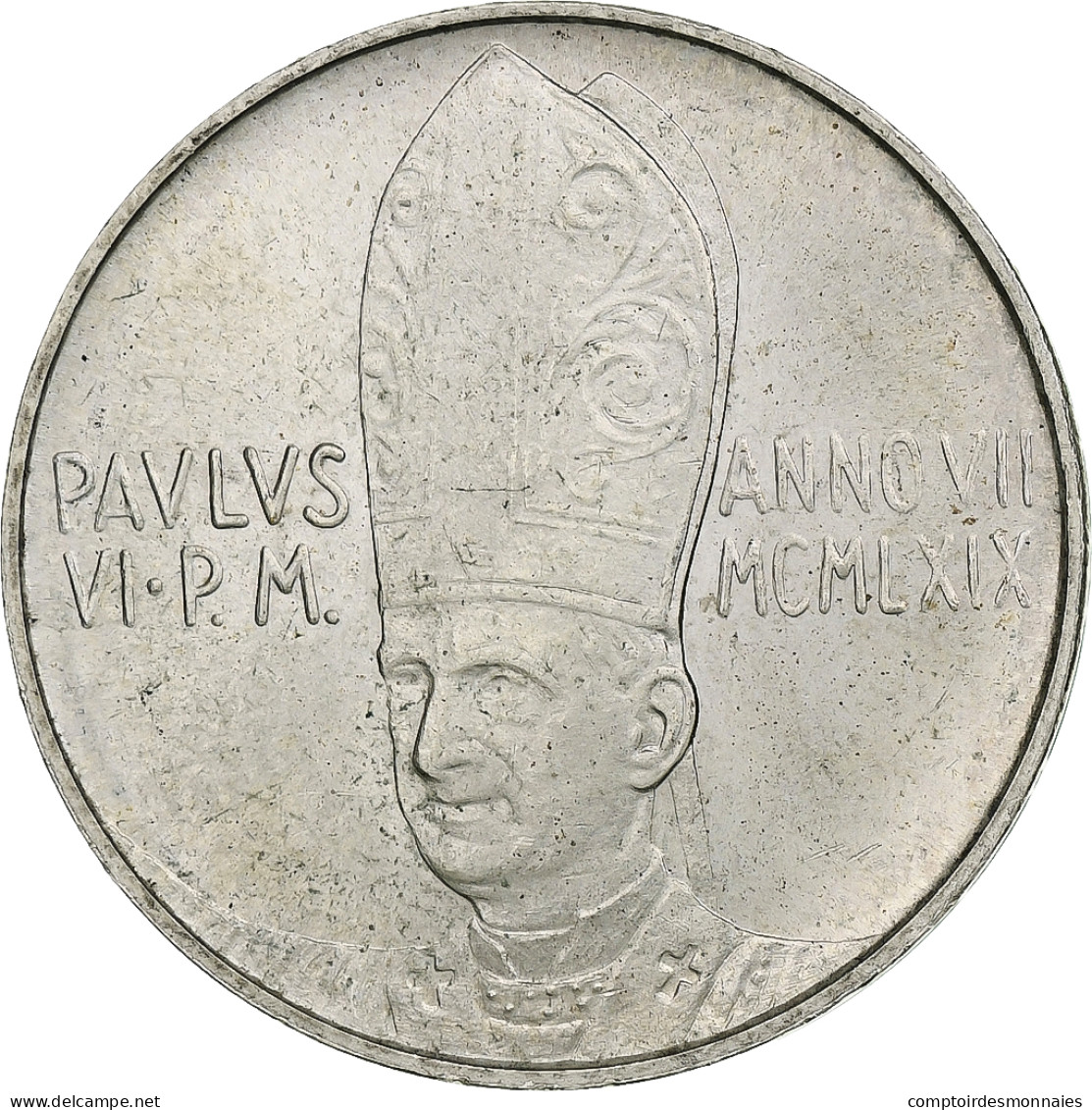 Vatican, Paul VI, 500 Lire, 1969 - Anno VII, Rome, Argent, SPL+, KM:115 - Vatikan