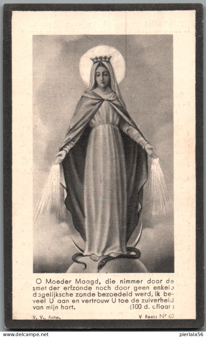 Bidprentje Berlare - De Wolf Maria Alina (1895-1938) - Images Religieuses