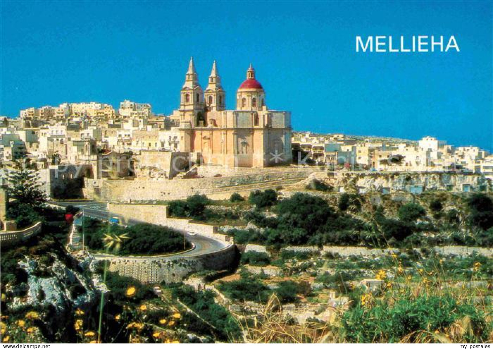 72775678 Mellieha Kirche Panorama Mellieha - Malte