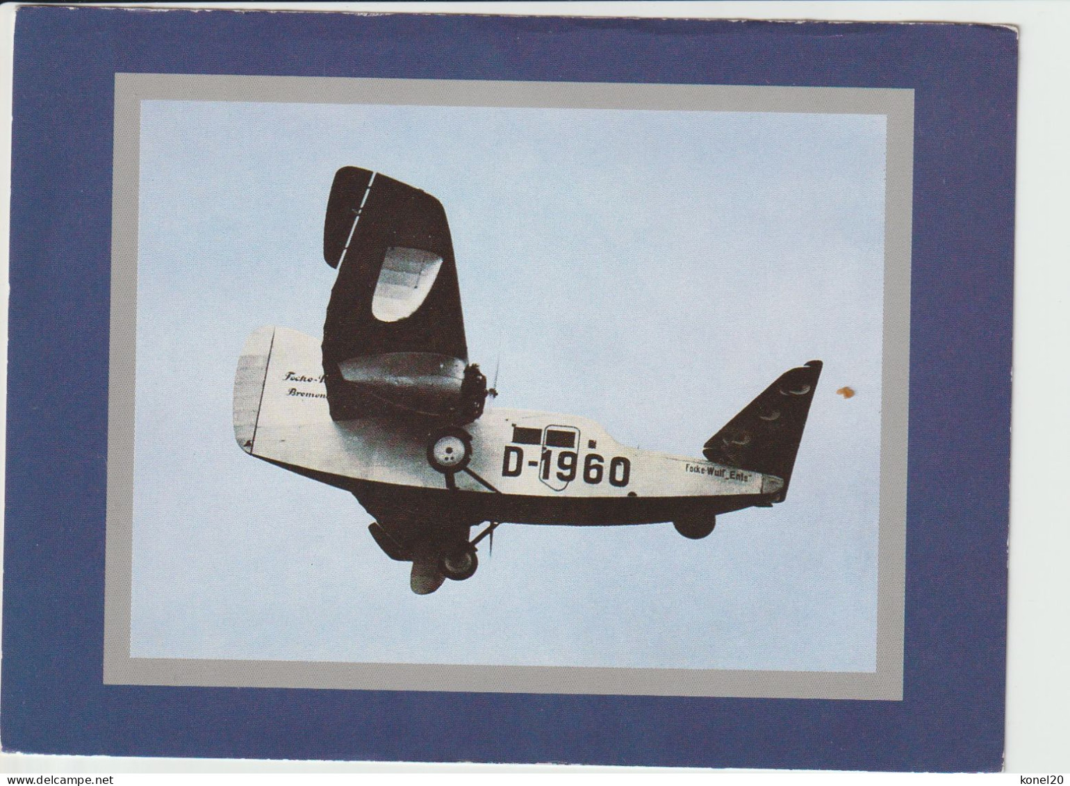 Pc Focke Wulf F-19A Aircraft. - 1919-1938: Fra Le Due Guerre