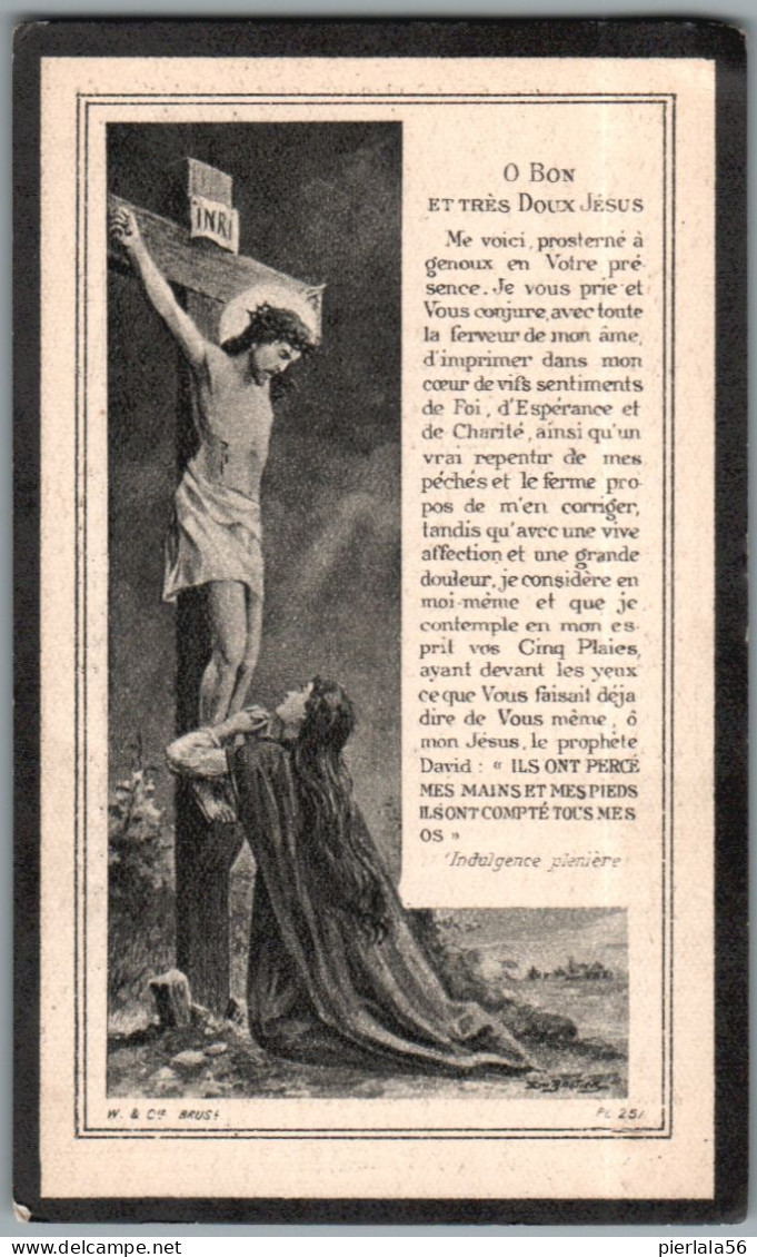 Bidprentje Beselare - Nuitten Odile Marie (1866-1930) - Devotion Images