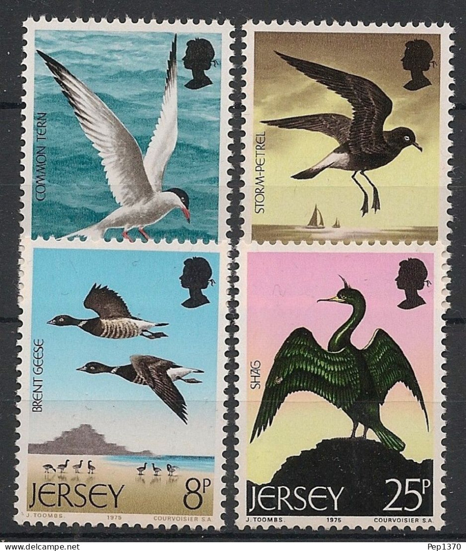 JERSEY 1975 - AVES - PAJAROS - YVERT 117/120** - Otros & Sin Clasificación