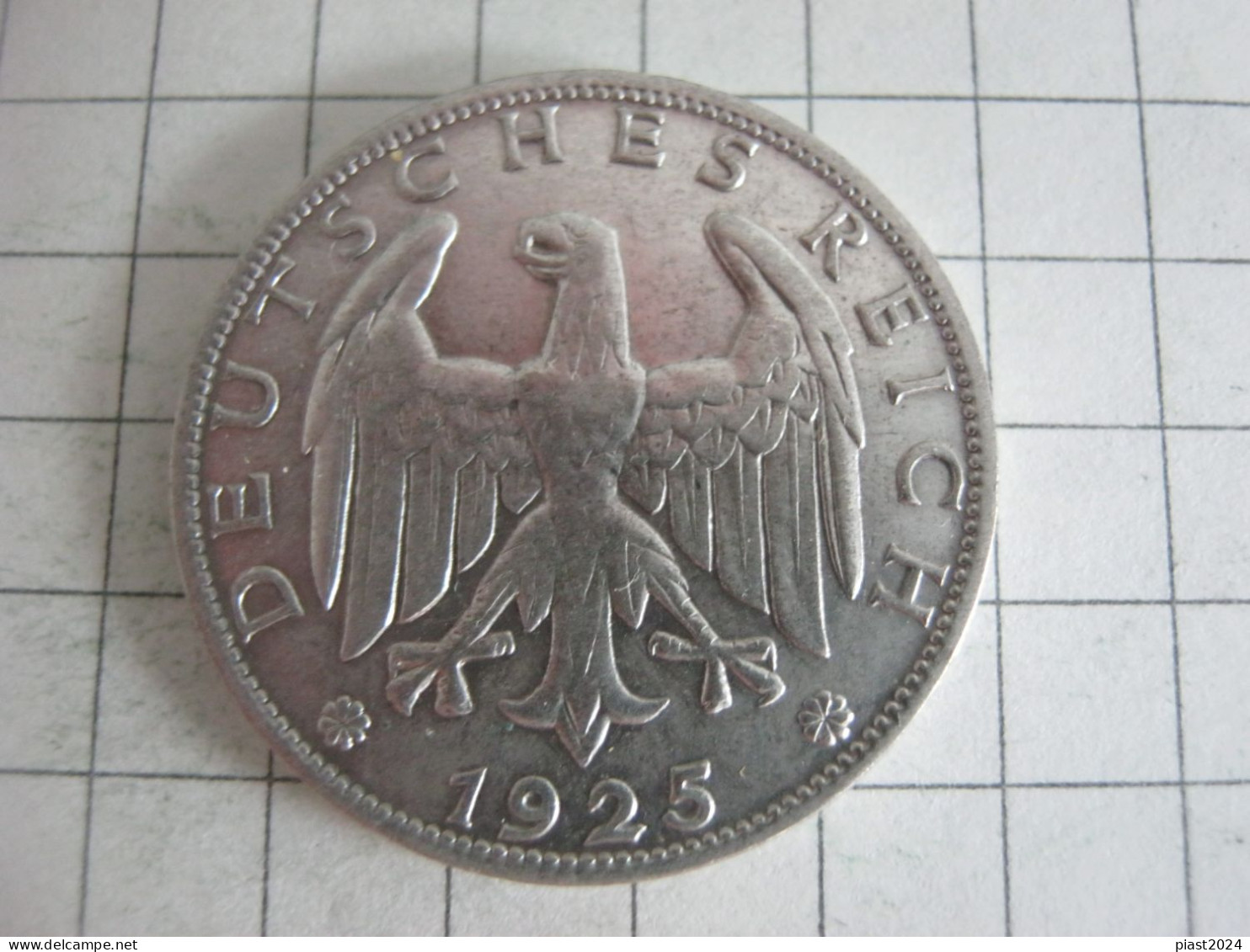 Germany 1 Reichsmark 1925 D - 1 Mark & 1 Reichsmark