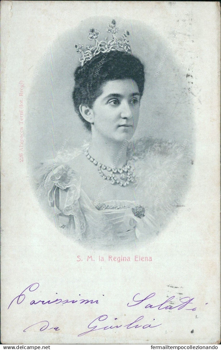 Cs550 Cartolina S.m.la Regina Elena Personaggi Famosi 1902 - Entertainers