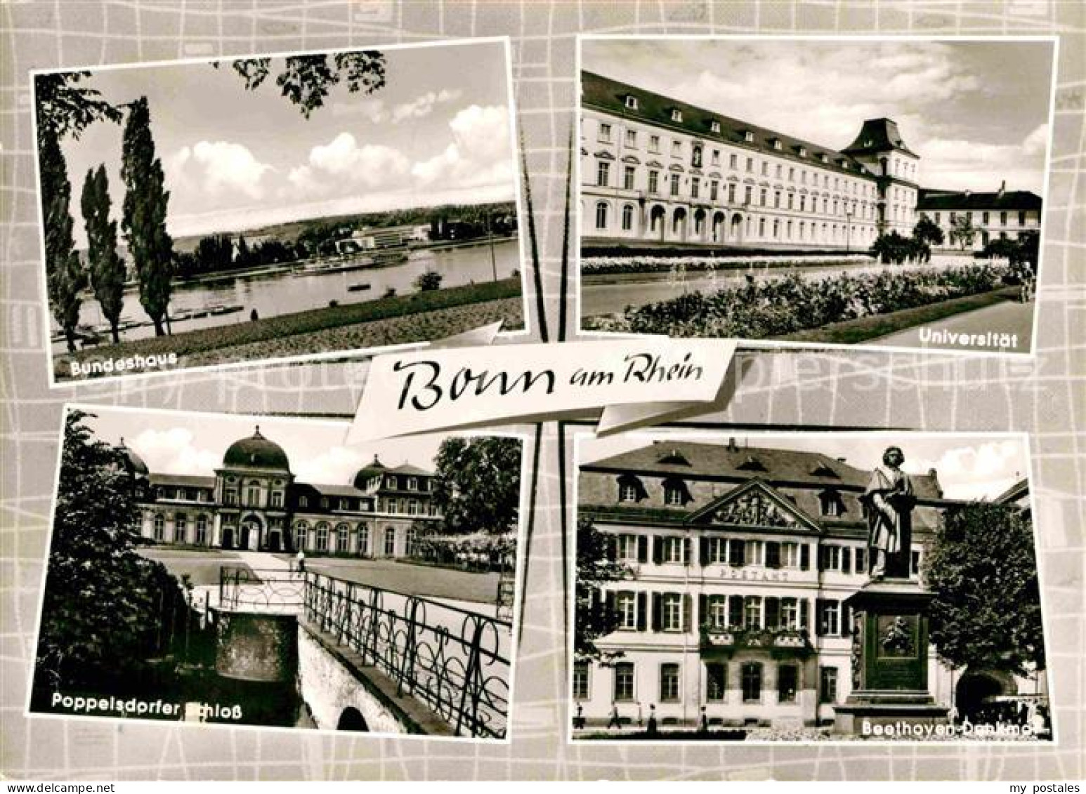 72775150 Bonn Rhein Bundeshaus Papelsdorfer Schloss Beethoven Denkmal Universita - Bonn
