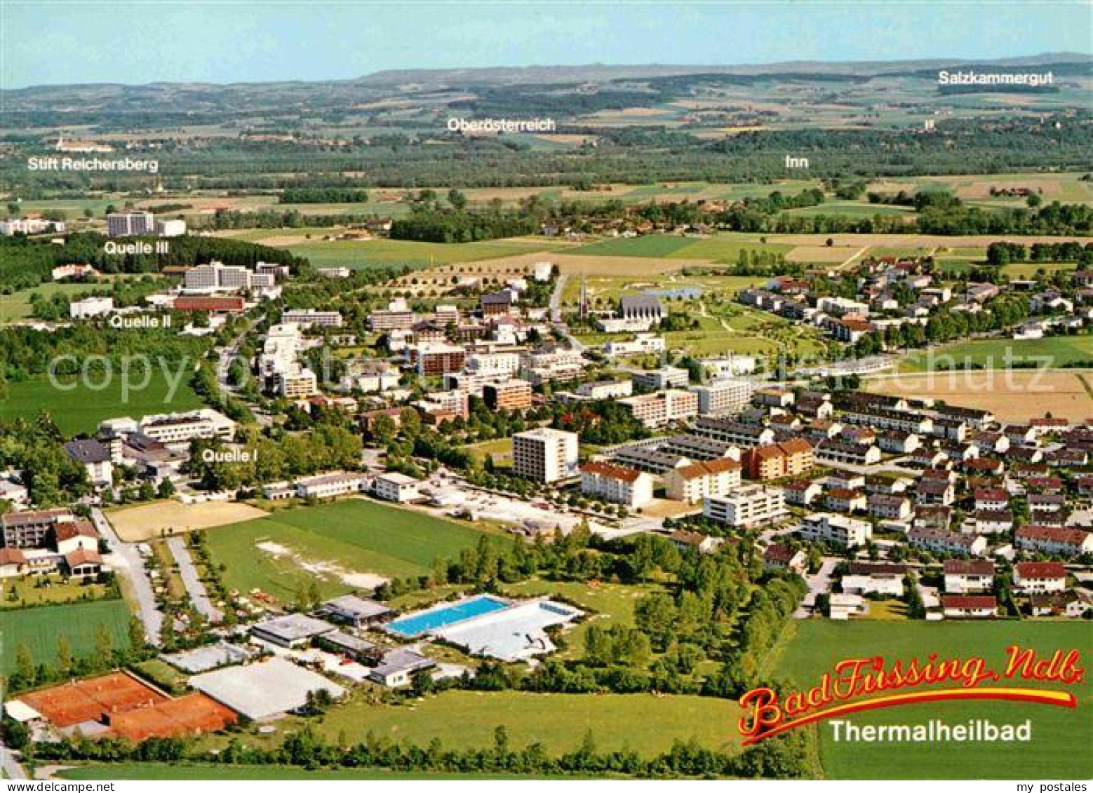 72775094 Bad Fuessing Fliegeraufnahme Thermalbad Aigen - Bad Füssing