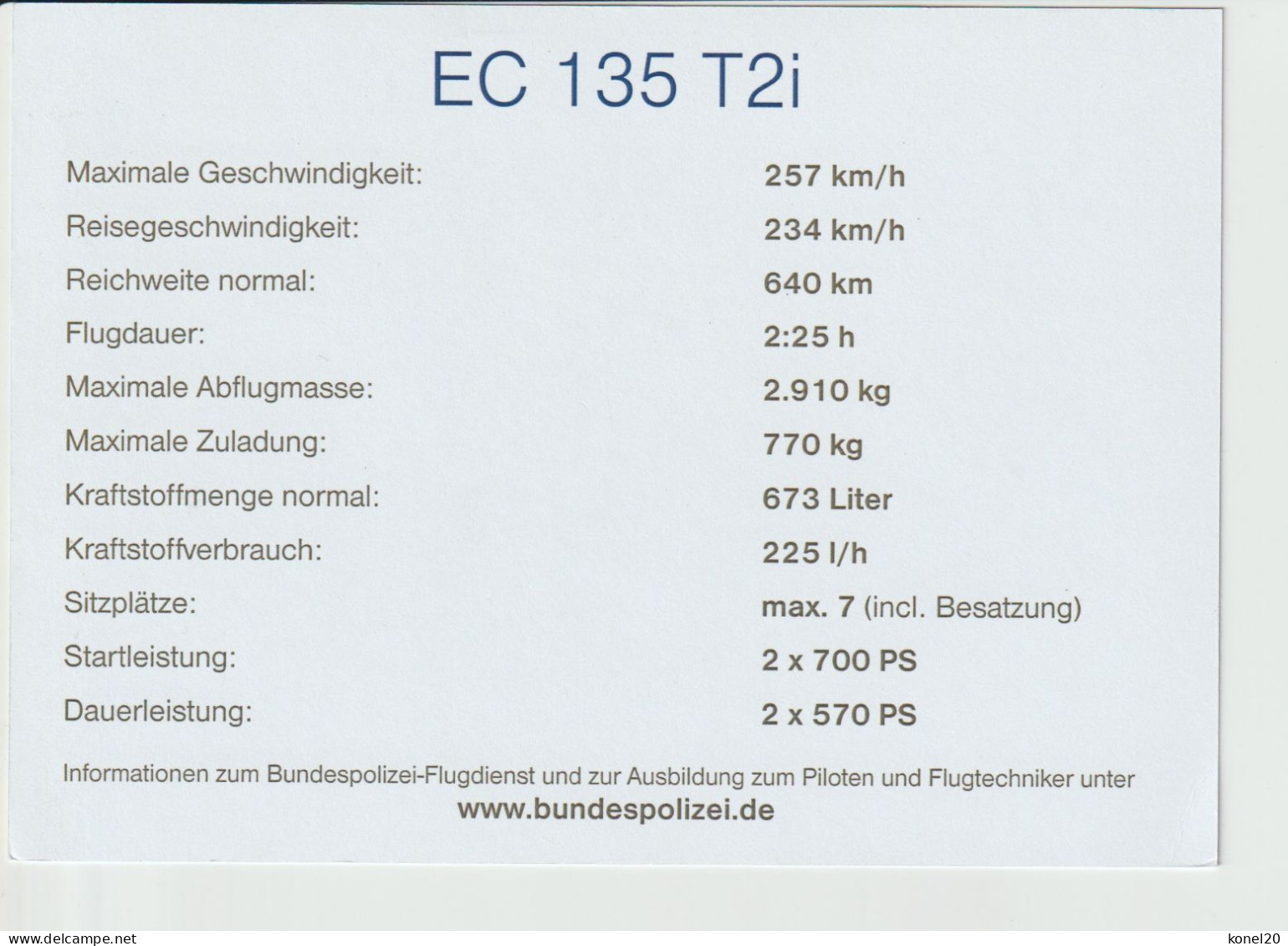 Pc Bundespolizei EC-135 T2i Helicopter - 1919-1938: Entre Guerres