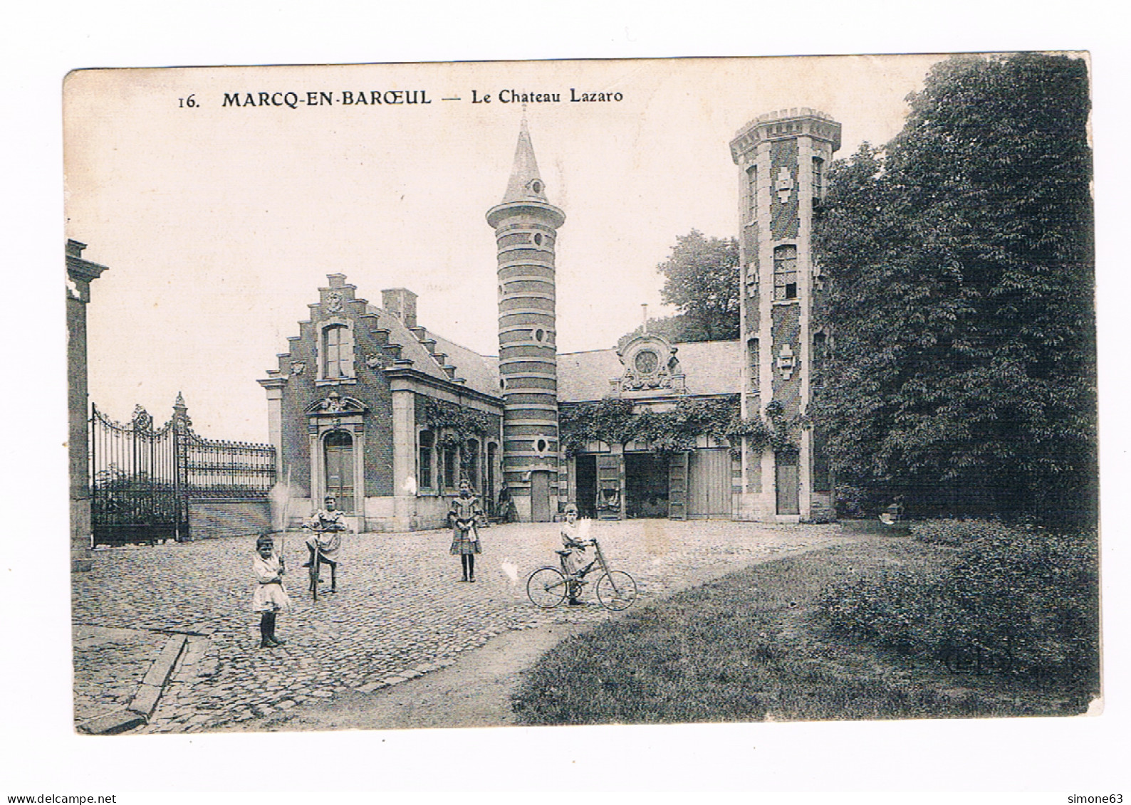 D 59  - Cpa -  MARCQ EN BAROEUL - LE CHATEAU LAZARO - Marcq En Baroeul