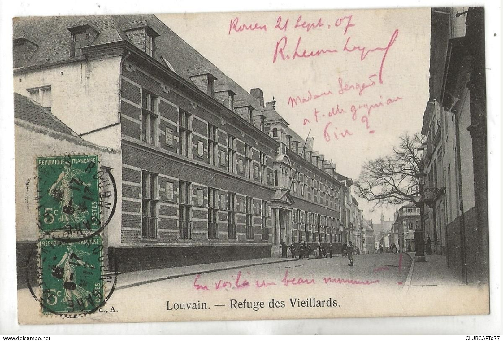 Louvain Ou Leuven (Belgique, Brabant Flamand) : Le Refuge Des Vieillards En 1917 (animé)  PF - Leuven