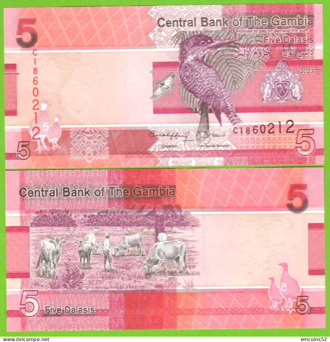 GAMBIA 5 DALASIS 2023 P-W37c UNC - Gambia