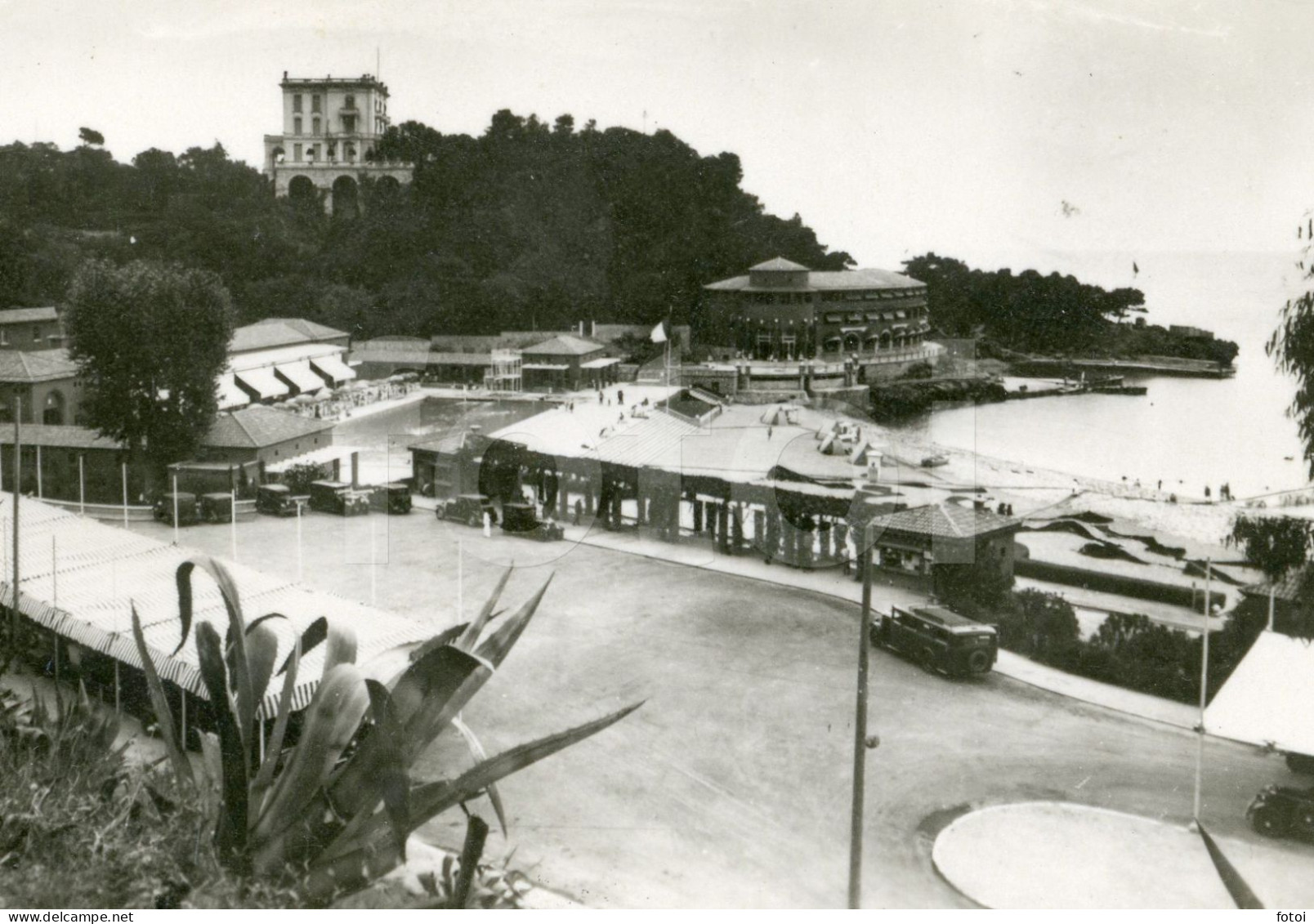 30s REAL ORIGINAL FOTO PHOTO AUTO BUS AUTOBUS MONACO MONTE CARLO AT42 - Lieux