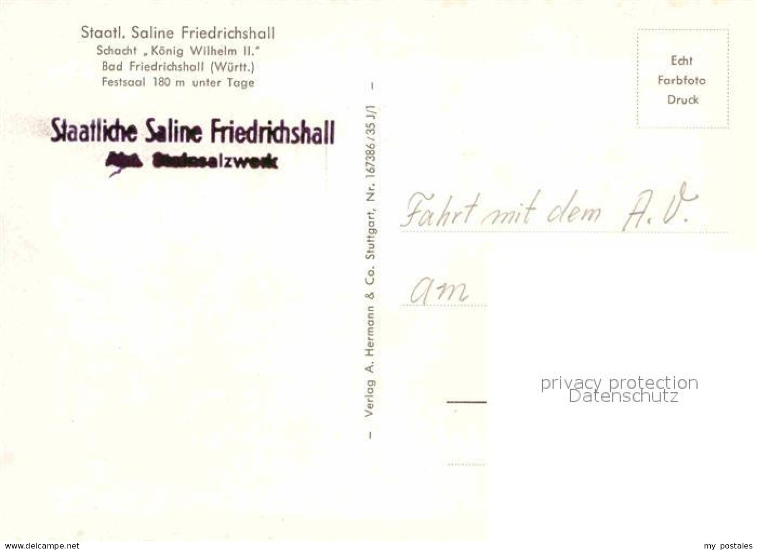 72774711 Bad Friedrichshall Staatliche Saline Schacht Koenig Wilhelm II. Bad Fri - Bad Friedrichshall