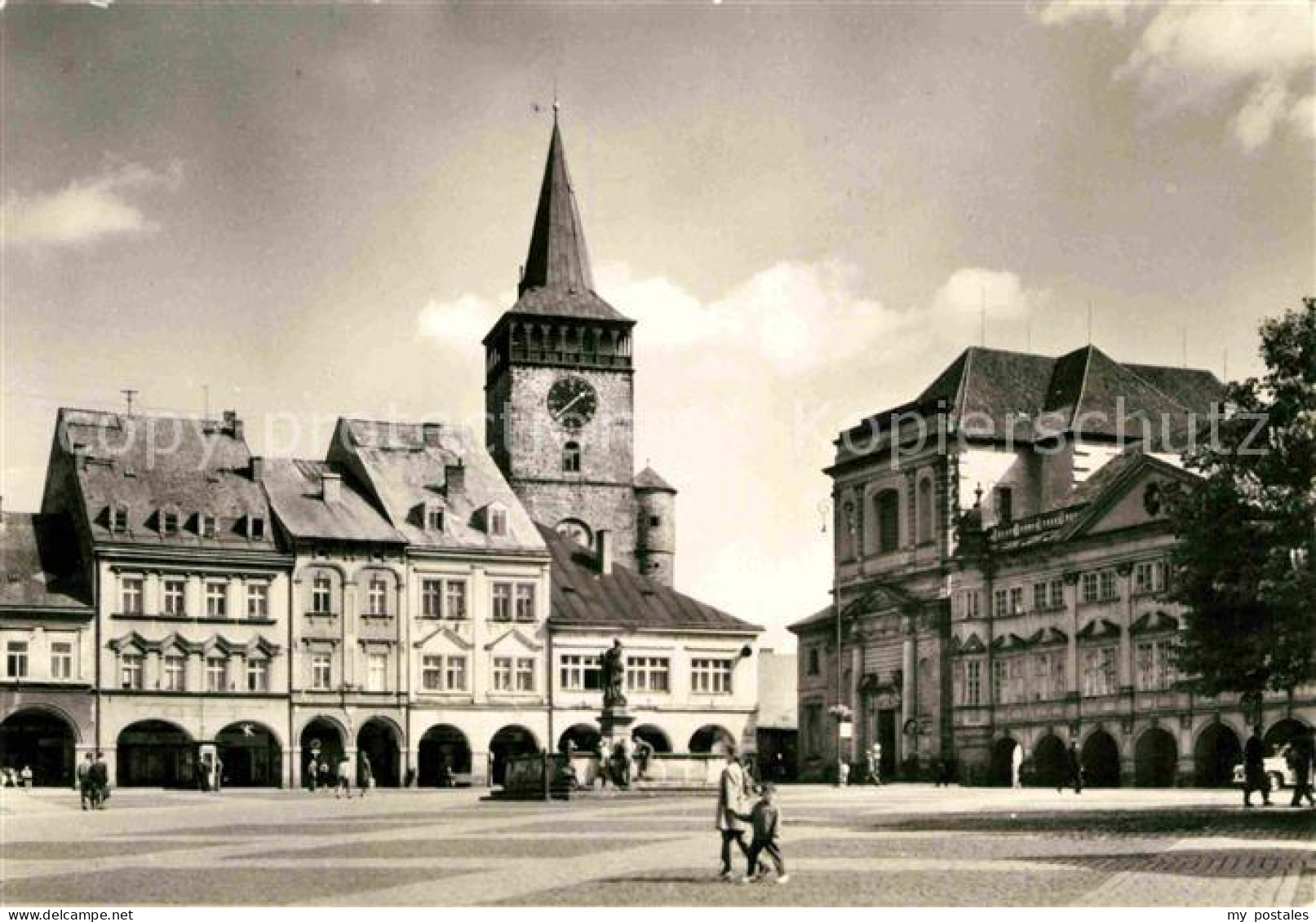 72774656 Jicin Gottwaldovo Namesti Platz Brunnen Kirche Jicin - Tchéquie