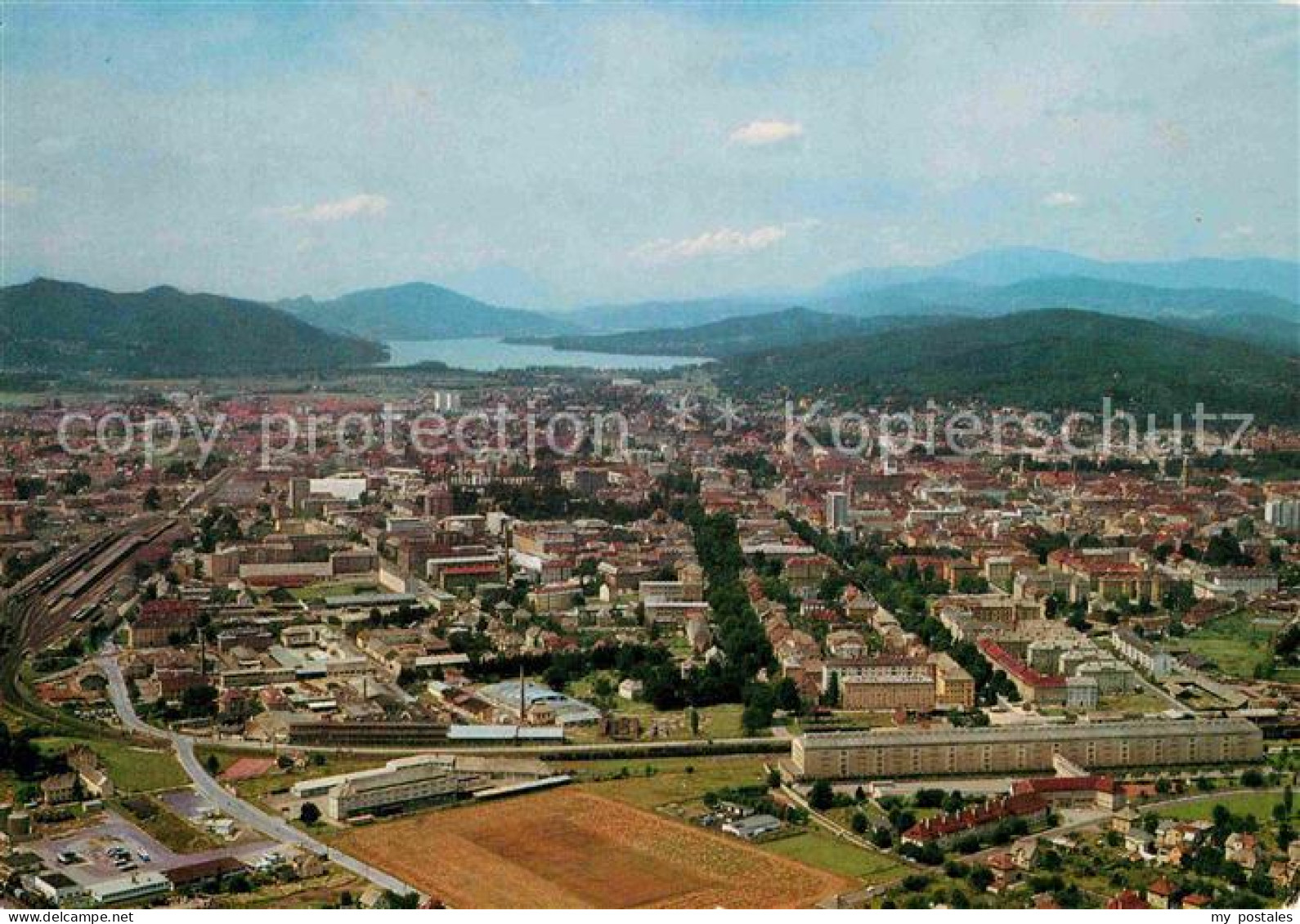 72774625 Klagenfurt Woerthersee Blick Nach Westen Fliegeraufnahme  - Altri & Non Classificati