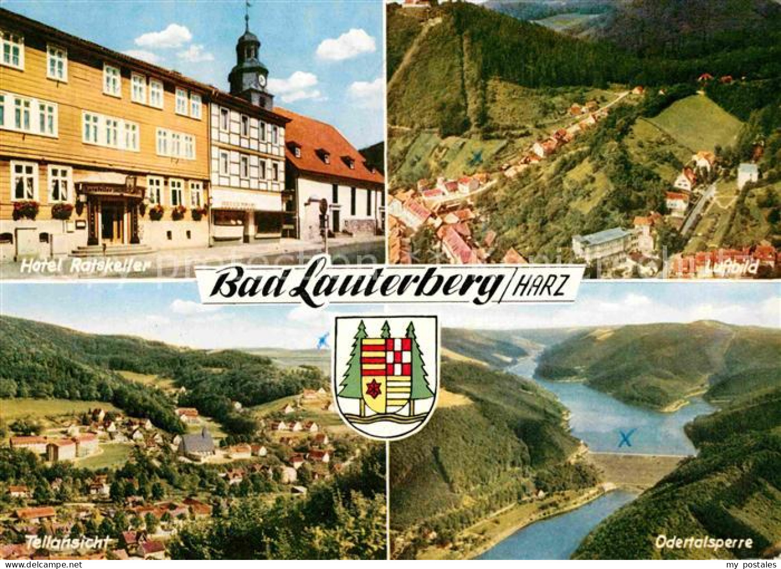 72773890 Bad Lauterberg Hotel Ratskeller Fliegeraufnahme Teilansicht Odertalsper - Bad Lauterberg