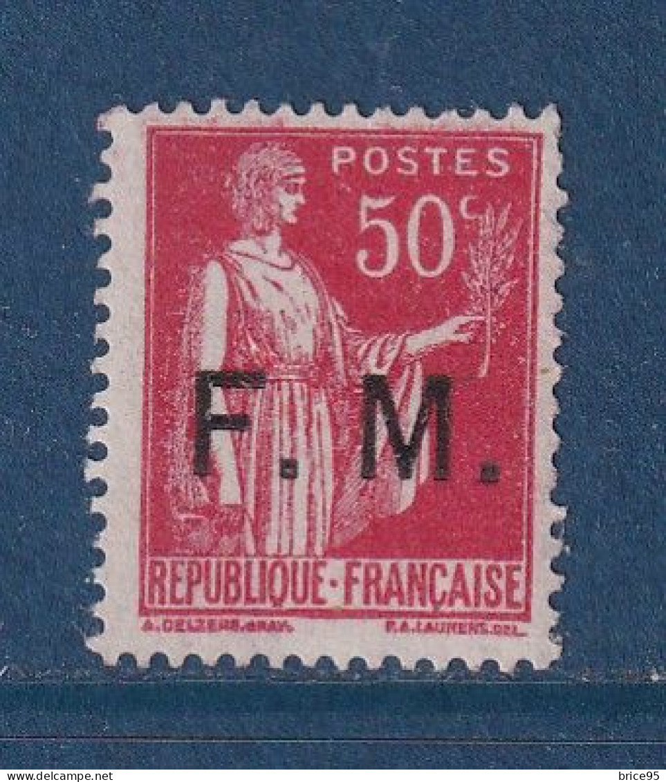 France - Franchise Militaire - FM - YT N° 7 ** - Neuf Sans Charnière - 1933 - Francobolli  Di Franchigia Militare