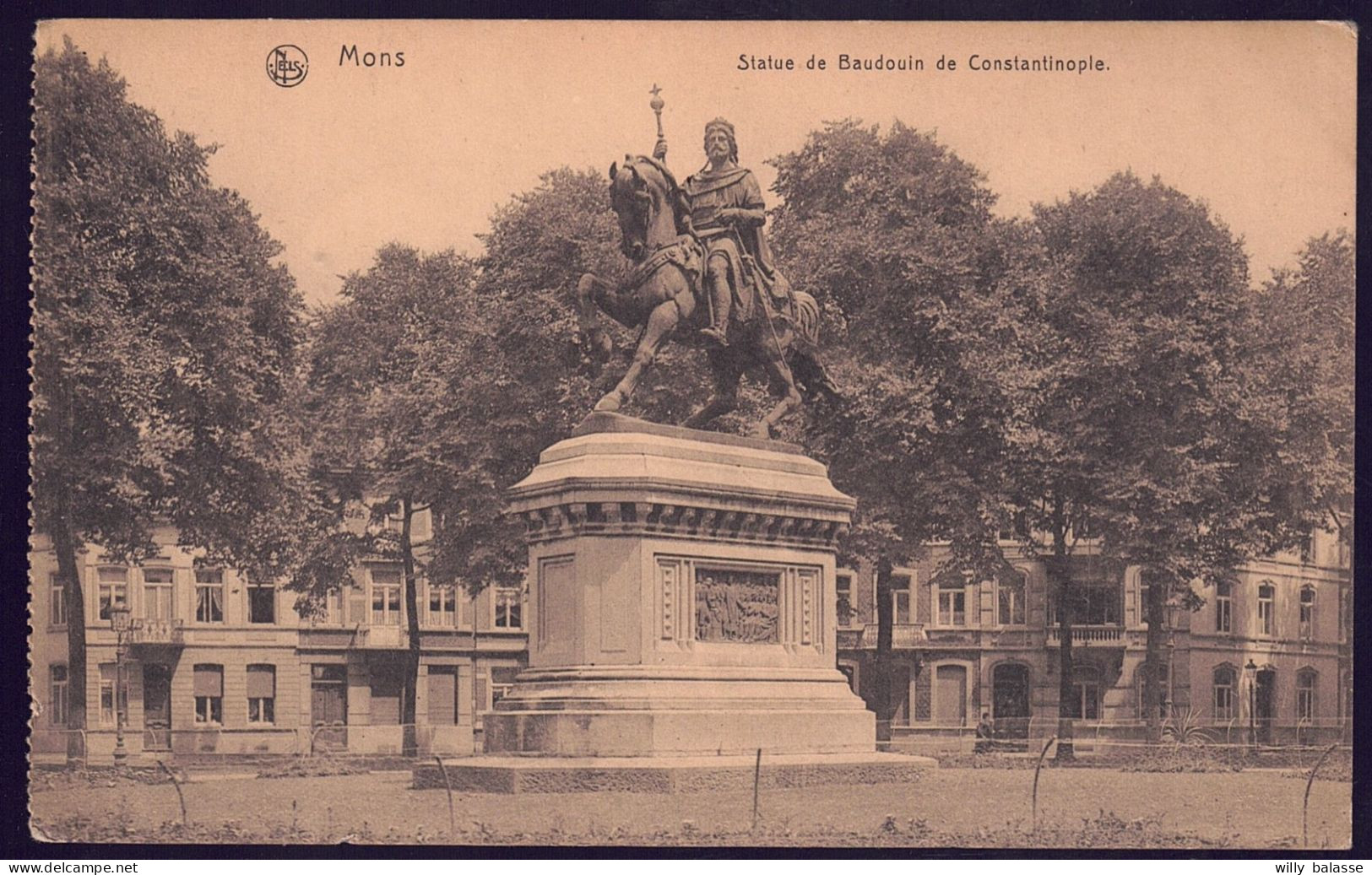 +++ CPA - MONS - Statue De Baudouin De Constantinople  // - Mons