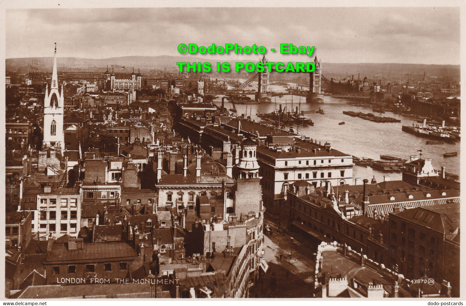 R384502 London From The Monument. 43870. J. V. Valentine And Sons. RP - Sonstige & Ohne Zuordnung