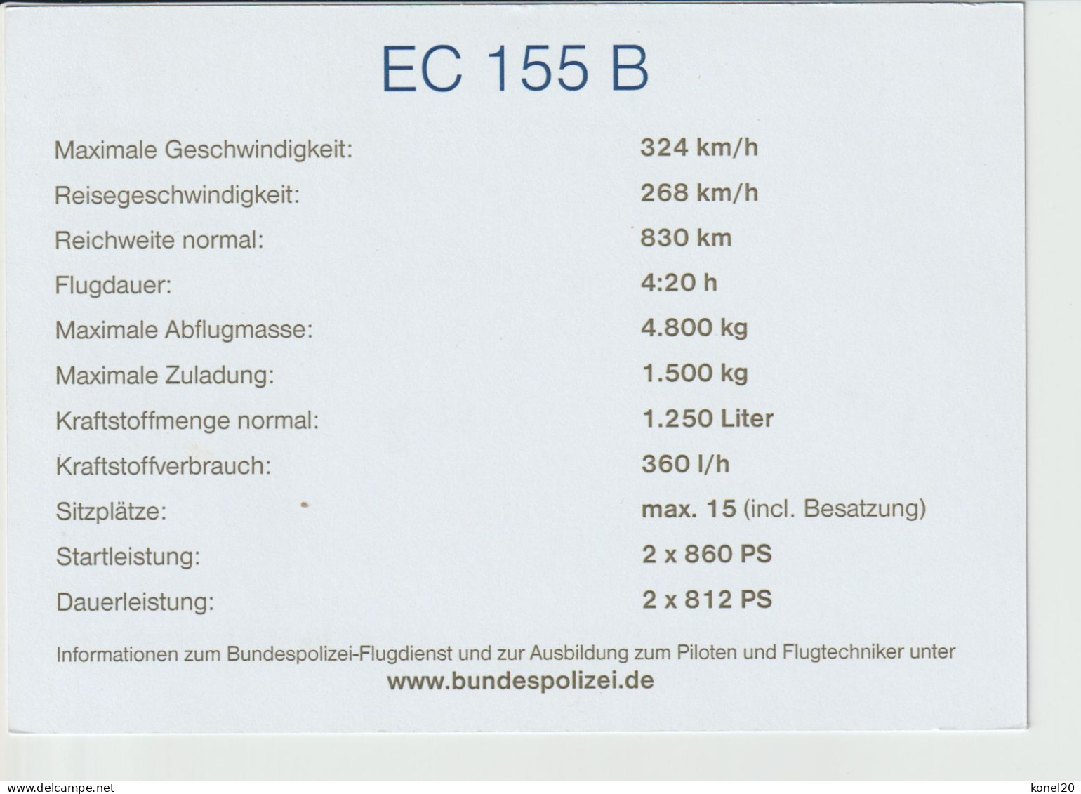 Pc Bundespolizei EC-155 B1 Helicopter - 1919-1938