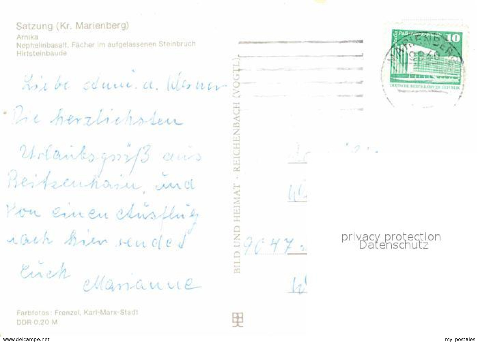 72773707 Satzung Hirtsteinbaude Marienberg - Otros & Sin Clasificación