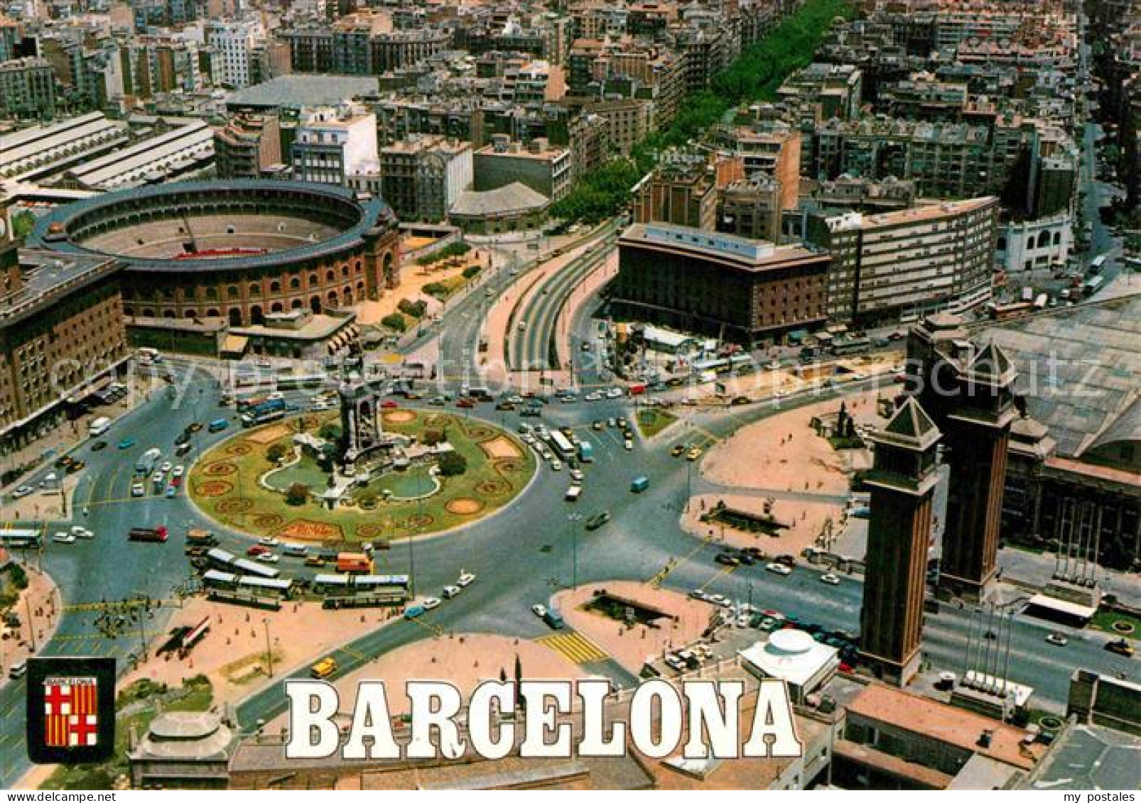 72773673 Barcelona Cataluna Spaniensplatz Fliegeraufnahme  - Other & Unclassified