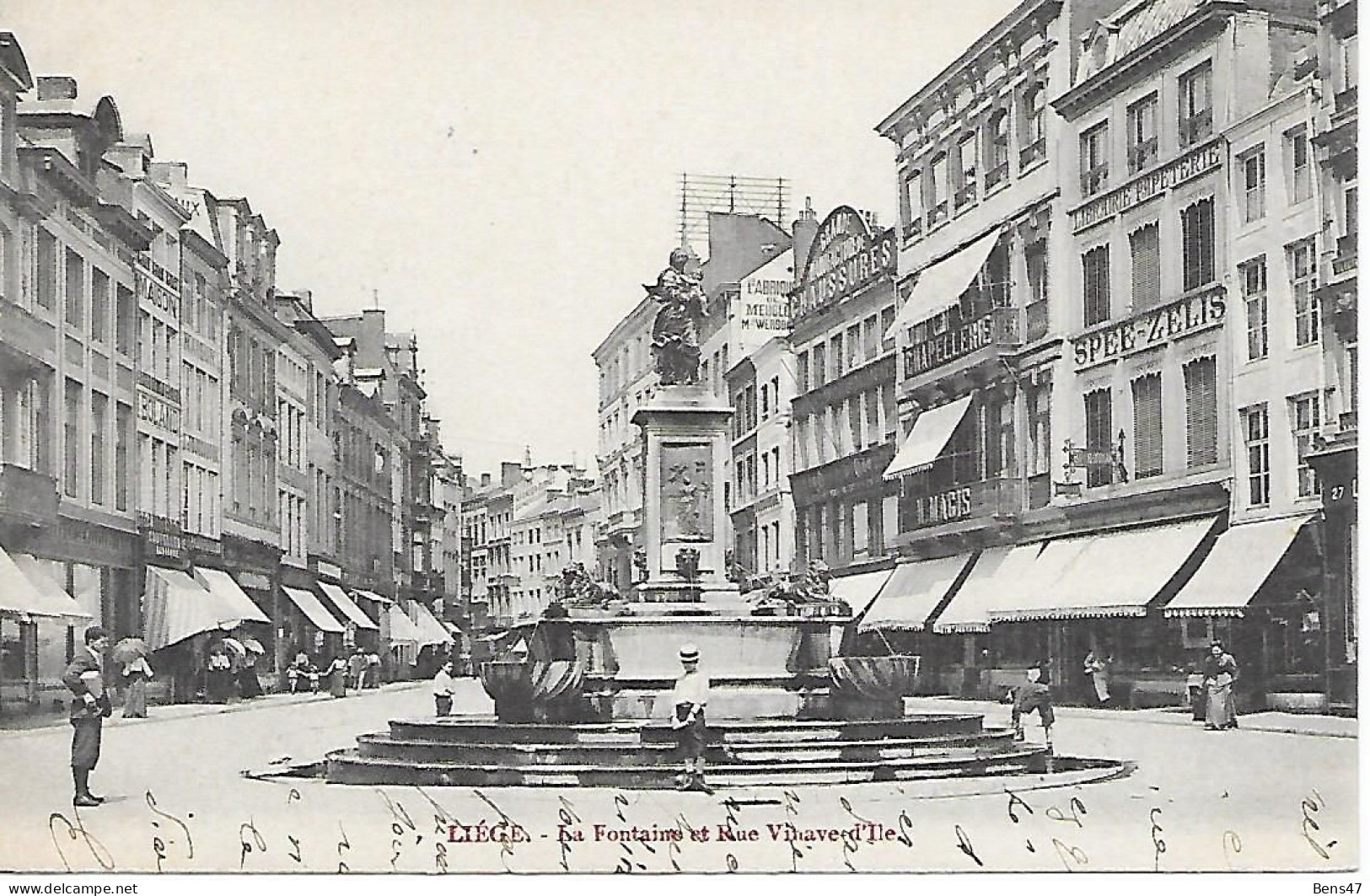 Liege La Fontaine Et Rue Vinave-d'Ile - Lüttich