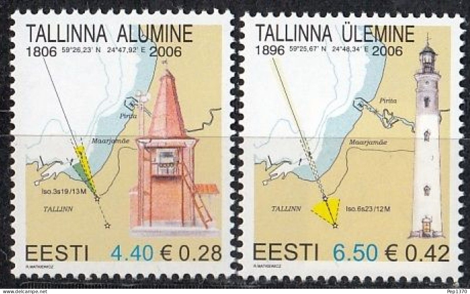 ESTONIA 2006 - ESTONIE - EESTI - FAROS - PHARES - LIGHTHOUSES - YVERT 517/18** - Estonie