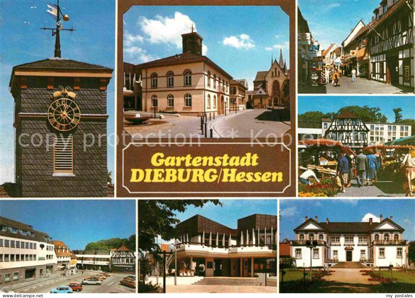 72773563 Dieburg Rathaus Marktplatz Dieburg - Autres & Non Classés