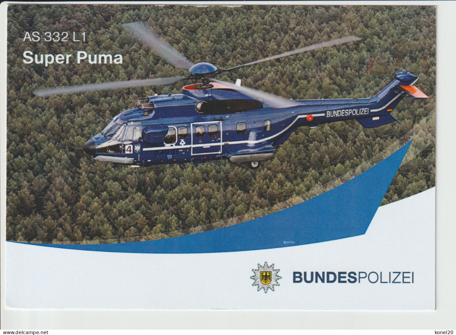 Pc Bundespolizei AS-332 L1 Super Puma Helicopter - 1919-1938: Fra Le Due Guerre