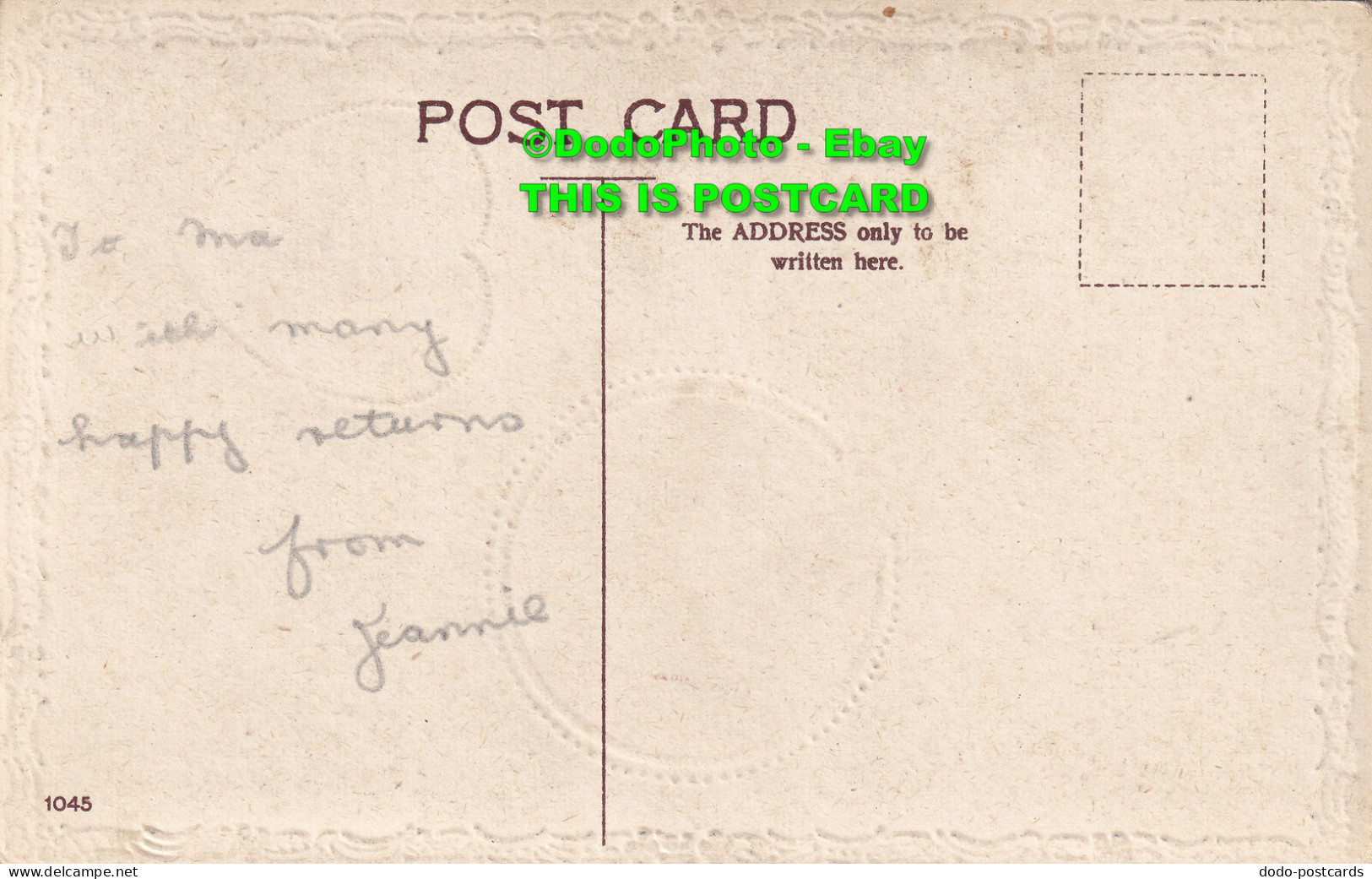 R385130 To My Dear Mother On Her Birthday. 1045. Post Card - Monde