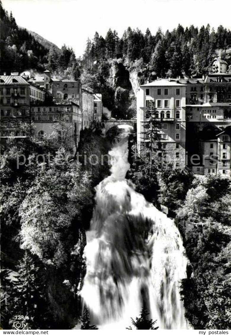 72773473 Badgastein Teilansicht Mit Wasserfall Lansersee - Altri & Non Classificati