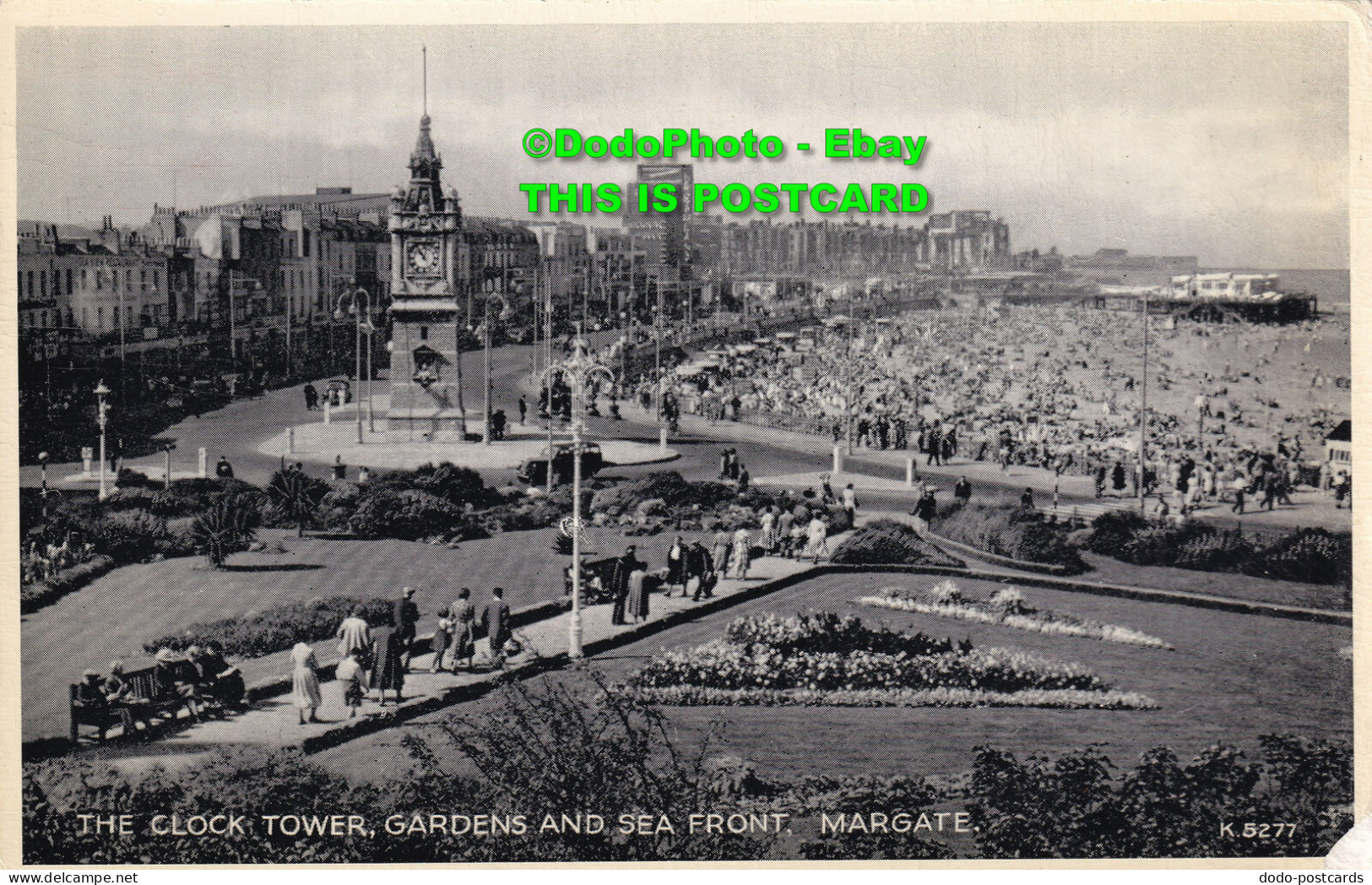 R385137 The Clock Tower Gardens And Sea Front Margate. K. 5277. Silveresque Post - Monde