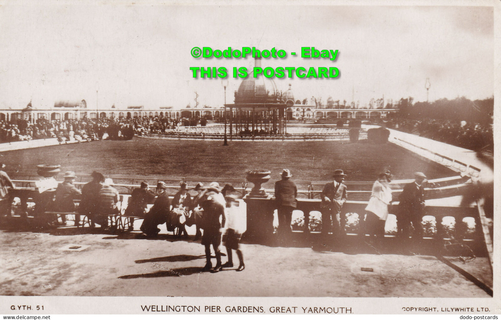 R385140 Wellington Pier Gardens Great Yarmouth. G. YTH. 51. Lilywhite. 1932 - Monde