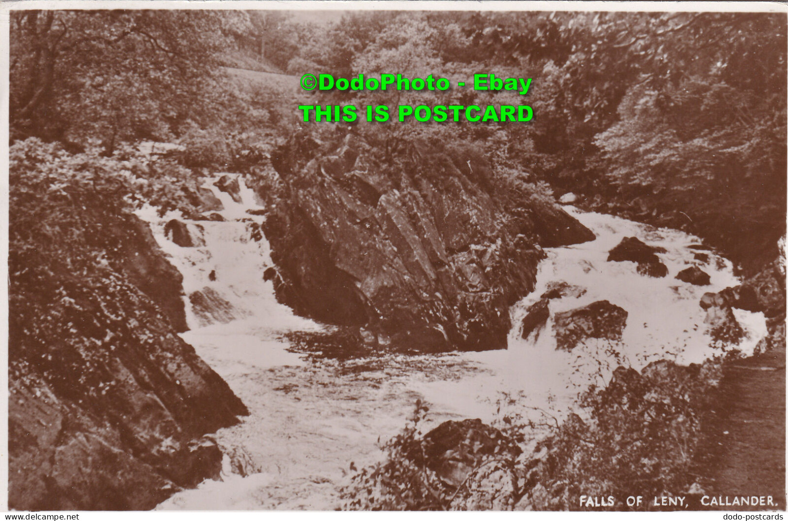 R384907 Falls Of Leny Callander. Post Card. 1950 - Monde