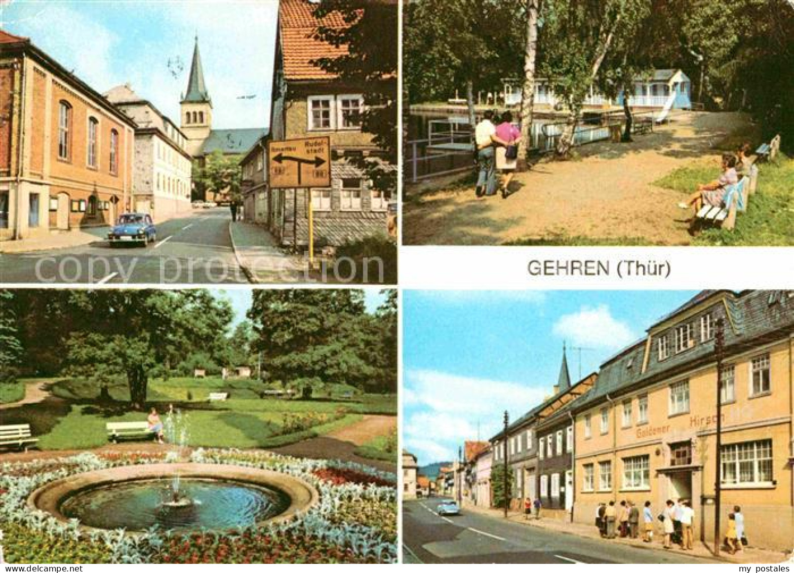 72773391 Gehren Thueringen Dimitroffstrasse Badeteich Stadtpark Untere Marktstra - Andere & Zonder Classificatie