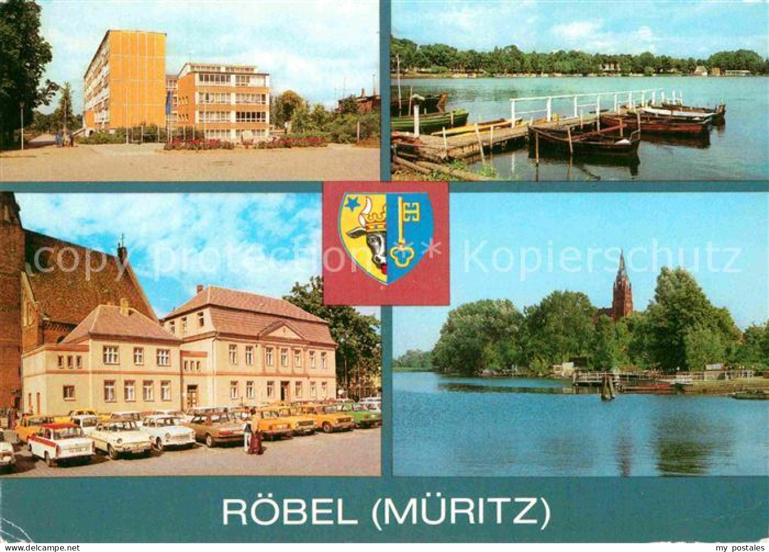 72773377 Roebel Mueritz Sorge Oberschule Promenade Rathaus Am Hafen Roebel Mueri - Andere & Zonder Classificatie